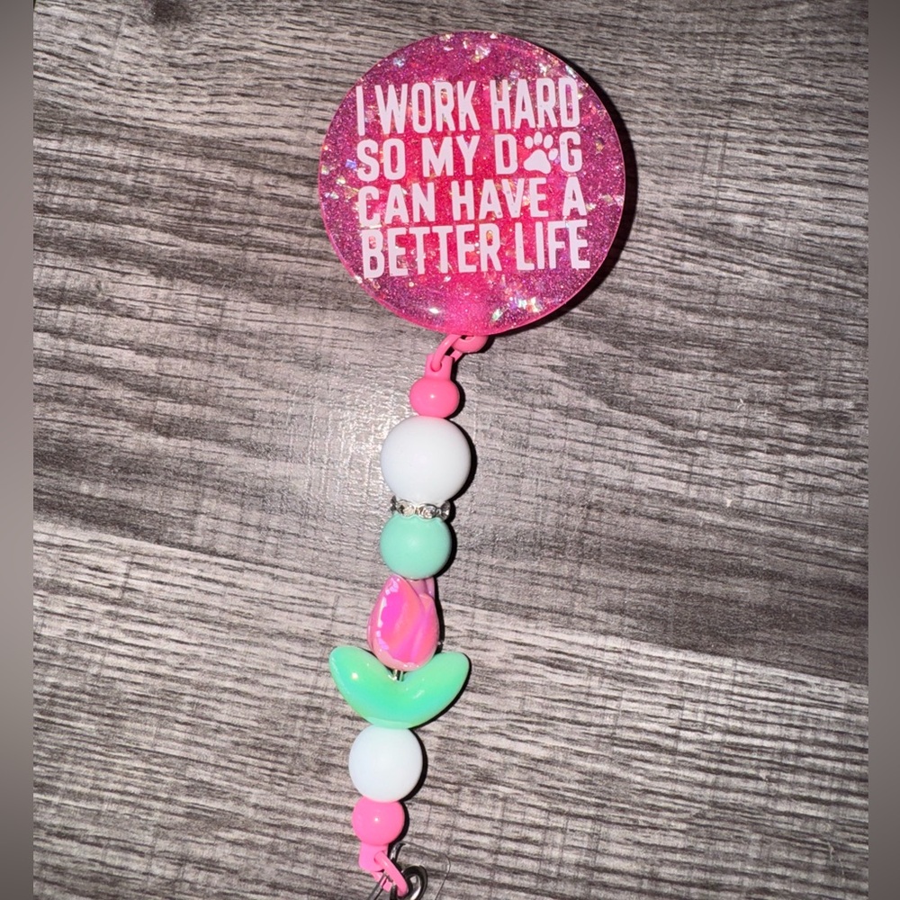 Dog Lover Retractable Badge Reel